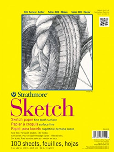 Strathmore STR-350-11 100 Sheet Sketch Pad, 11 by 14"