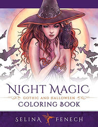 Night Magic - Gothic and Halloween Coloring Book (Fantasy Coloring by Selina)