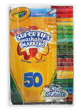 Crayola Washable Super Tip Markers with Silly Scents set of 50 [PACK OF 2 ]