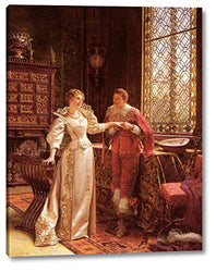 La Demande En Mariage by Frederic Soulacroix - 17" x 22" Gallery Wrap Giclee Canvas Print - Ready to Hang