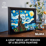 LEGO Ideas Vincent Van Gogh - The Starry Night 21333 Building Set for Adults (2316 Pieces)