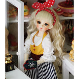 Fashion BJD Doll 1/4 SD Dolls Full Set with Clothes + Wig + Makeup + Shoes, Ball Jointed Dolls Surprise Birthday Gift for Girls