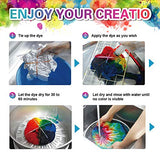 Tie Dye Kit 24 Colors, DIY Fabric Tie Dye Kits for Kids, Adults and Groups, Non-Toxic, Tie Dye Craft Kit for an Ideal Gift Creative Group Arts Party (Blue)