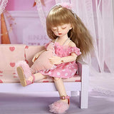 BJD SD Dolls Miadoll Soo Sleep Head 1/6 YoSD Body Model Girls LCC Napi Toys Shop Dollhouse Resin Figures Furniture (Color : Fullset A in NS)