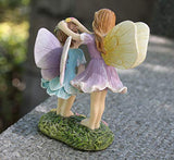 LA JOLIE MUSE Miniature Fairy Garden Sisters 4 Inch, Hand Painted Resin Figurines, for Garden Indoor Decor Gift