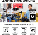 Alesis Turbo Mesh Kit + DRP100 – Seven Piece Mesh Electric Drum Set With 100+ Sounds and Extreme Audio-Isolation Electronic Drum Reference-Headphones