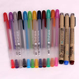 Sakura Gelly Roll Blister Card Assorted Colors Metallic Gel Ink 12 Pen,Pigma PN Plastic Nip 3 Pens