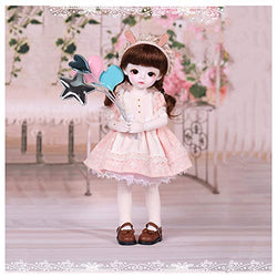 HGCY BJD Doll 26CM/10.2Inch Cream Marshmallow Fashion Girl Dolls Ball Jointed Dolls Full Set for Birthday Gift Dolls Collection Accessories Set Girls Toys for Birthday