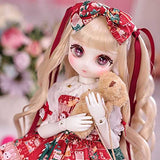 Cute BJD Doll 1/6 SD Doll Purely Handmade 11.7 in Ball Jointed Doll with Full Set Clothes Shoes Wig for Girls