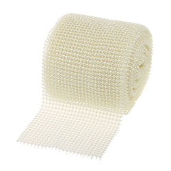 RayLineDo 24 Rows Ivory Artificial Pearl Mesh Ribbon Wedding Party Home Decor DIY Wrap Ribbons