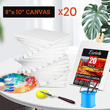 20 Pack Canvases for Painting with 8x10", Painting Canvas for Oil & Acrylic Paint