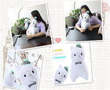 Alpacasso 14" White Plush Alpaca, Stuffed Animals Plush Toy.