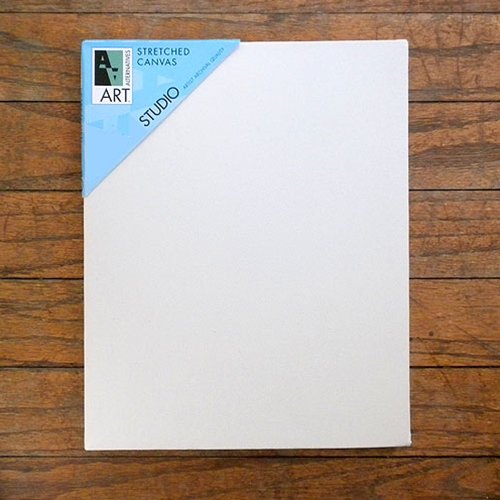 Art Alternatives 8 x 10 inch Pre-Stretched Studio Canvas (Pack of 5 Canvasses)