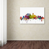 Minneapolis Minnesota Skyline by Michael Tompsett, 22x32-Inch Canvas Wall Art