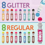 Dauber Dawgs 16 Pack Shimmer/Regular Dot Markers + 8 Pack Regular Dot Markers, 24 Total Markers