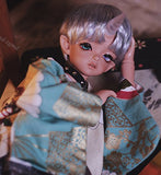 Zgmd 1/4 BJD Doll BJD Dolls Ball Jointed Doll TAN Color Doll Elf Ear With Horn One Head