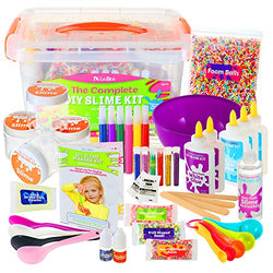 DilaBee - DIY Slime Making Kit - Super Jumbo Starter Set – Safety Tested & Certified! Non-Toxic Slime Accessories & Supplies for Girls and Boys – Instructions Included