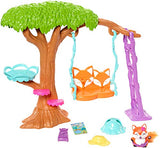 Enchantimals Tree Swing Playset – Felicity Fox doll (6-in) and Flick Animal Figure [Amazon Exclusive]