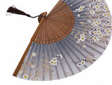 Amajiji Charming Elegant Modern Woman Handmade Bamboo Silk 8.27" (21cm) Folding Pocket Purse Hand