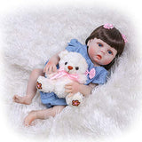 Funny House 23Inch 57cm Reborn Baby Doll Girls Silicone Vinyl Realistic Fashion Dolls Anatomically Correct Xmas Gift Washable for Age 3+