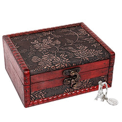 SICOHOME Treasure Box, 5.46" Tarot Cards Box for Trinkets,Taro Cards,Gifts and Home Decor