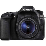 Canon EOS 80D DSLR Camera with 18-55mm Lens (1263C005) + 64GB Memory Card + Case + Corel Photo Software + LPE6 Battery + External Charger + Card Reader + HDMI Cable + Cleaning Set + More (Renewed)