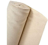Canvas Bulk Roll 100% Cotton Unprimed 6 oz 40" Wide x 150 Yards, Artists & All Purpose