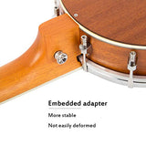 Mulucky 4 String Banjo Ukulele Concert 23 inch With Truss Rod Gig Bag Tuner String Strap Picks - BU806