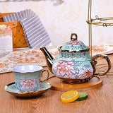 DaGiBayCn 20 PCS Tea set Ceramics Tea set Afternoon Tea Set Adult tea set Gift Tea Set Can Drink Coffee Strong Tea green