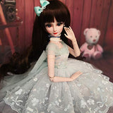 BJD Handmade Doll Lolita Court Dress for 1/3 BJD Girl Dolls Clothes Accessories