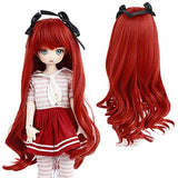 AIDOLLA 9-10 Inch 1/3 BJD SD Doll Wig- Girls Gift Temperature Synthetic Fiber Long Curly Synthetic Hair