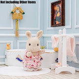 Odoria 1:12 Miniature Towel Rug Bath Towels Set Dollhouse Bathroom Furniture Accessories