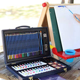 58 Piece Professional Art Set Deluxe Art Set in Portable Wooden Case-Painting & Drawing Set Professional Art Kit with 2 x 50 Page Drawing Pad and 1x 12 Page Drawing Pad for Kids, Teens and Adults/Gift