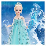HUIEU New 60cm BJD Doll 18 Joints Movable Princess Dress Doll Set 4D Eyes Fashion 1/3 Girl Dress Up Toy Gift Gift Accessory Package Window Decoration Crafts Cute (Color : 11, Size : Doll and Clothes)