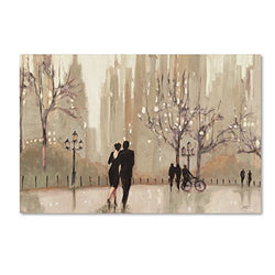 An Evening Out Neutral Artwork by Julia Purinton, 16 by 24-Inch Canvas Wall Art