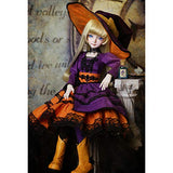 MEESock 1/4 Exquisite Witch BJD Doll 16.7" SD Dolls Ball Jointed Doll DIY Toys, with Full Set Clothes Shoes Wig Makeup, Best Gift for Girls