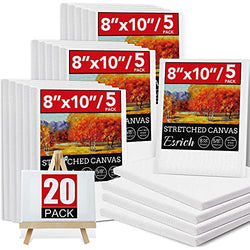 20 Pack Canvases for Painting with 8x10", Painting Canvas for Oil & Acrylic Paint