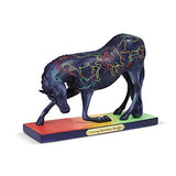 Enesco Trail of Painted Ponies “Crossing Rainbow Bridge, 5” Stone Resin Figurine, 5", Multicolor