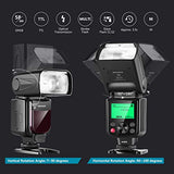 Neewer 2 Packs i-TTL Flash Kit Compatible with Nikon D7100 D7000 D5300 D5200 D5100 D5000 D3200 D3100 D3300 D90 D800 D700 Includes Auto-Focus Flashes, Wireless Trigger and Accessories