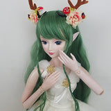 Green Deer 1/3 BJD Doll Spirit Demon Girl 24inch 60cm 19 Ball Jointed Dolls Baby Doll Toy Gift