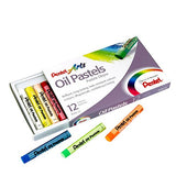 Pentel Arts Oil Pastels Class Pack Brilliant Fade Resistanr Colours Long Lasting 36 (Packs Of 12