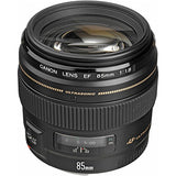 Canon EF 85mm f/1.8 USM Medium Telephoto Lens for Canon SLR Cameras - Fixed