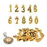 Mandala Crafts Number Charms, Loose Beads for Jewelry Making, Wine Bottle Charms, Keychains (0.7