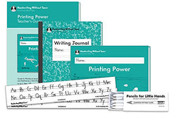 Handwriting Without Tears 2nd Grade Printing Bundle - Includes Printing Power Student Workbook, Teacher's Guide, Writing Journal C, Pencils for Small Hands