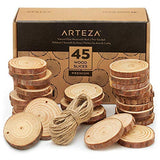 ARTEZA Pouring Bundle: Acrylic Paint Set for Pouring and Wood Slices
