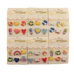 Buttons Galore BHGROUP Baby Hugs 3D Buttons - Set of 6 Cards