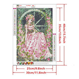 5D Diamond Painting Kit, DIY Diamond Crystal Rhinestone Painting Kits Embroidery Arts Craft for Home Decor, Wall Decor Birthday, Anniversary, Wedding Gift 11.8x15.7in (3)