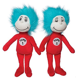 Manhattan Toy Dr. Seuss Thing 1 and Thing 2 Plush Toy Set , Red