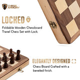 Chess Armory Chess and Checkers Chess Set, Wooden Chess and Checkers Board Game with 15inch Wood Box