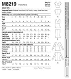 McCall's Misses' Knit Surplice Top Sewing Pattern Kit, Code M8219, Sizes 16-18-20-22-24, Multicolor